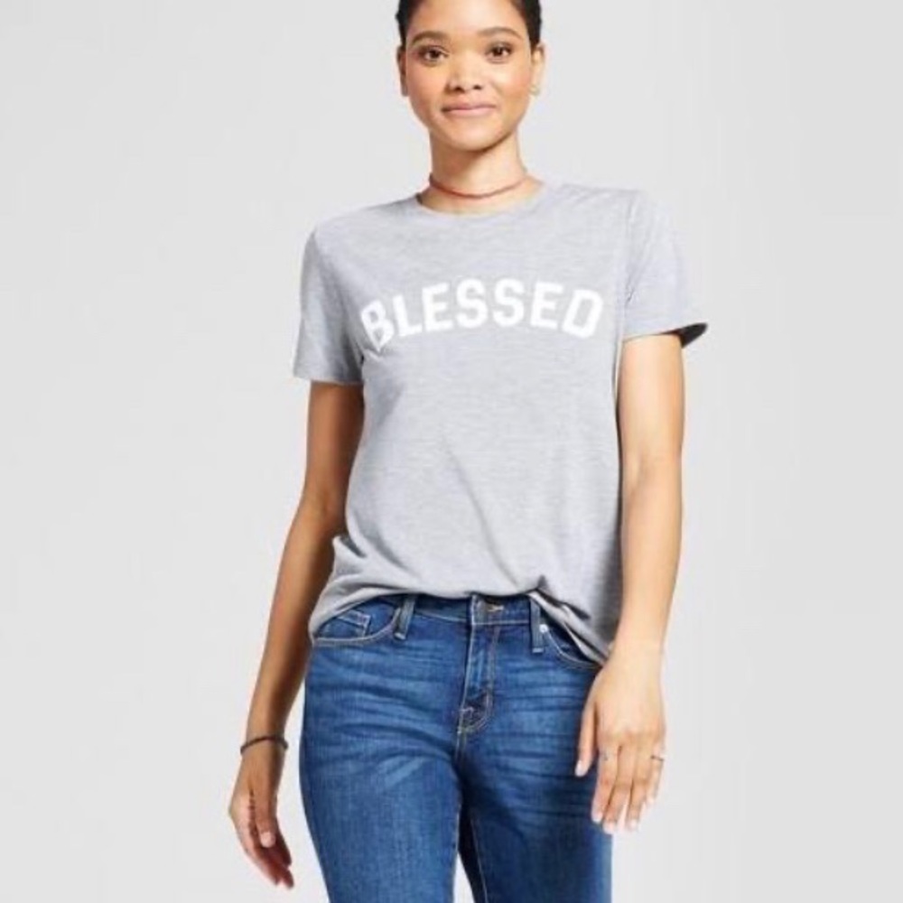 NWT MODERN LUX BLESSED Graphic Tee - Picture 8 of 8